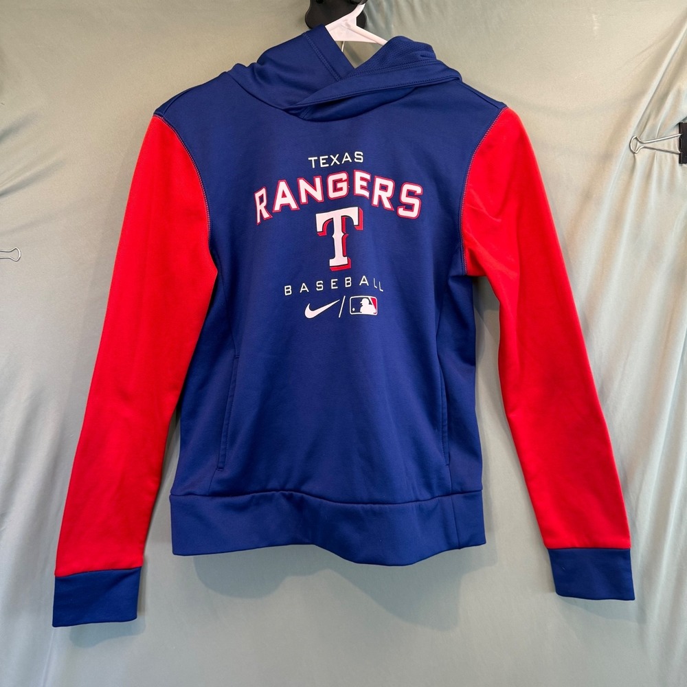Nike Texas Rangers Hoodie Red/Blue Therma-Fit Men's Size XS